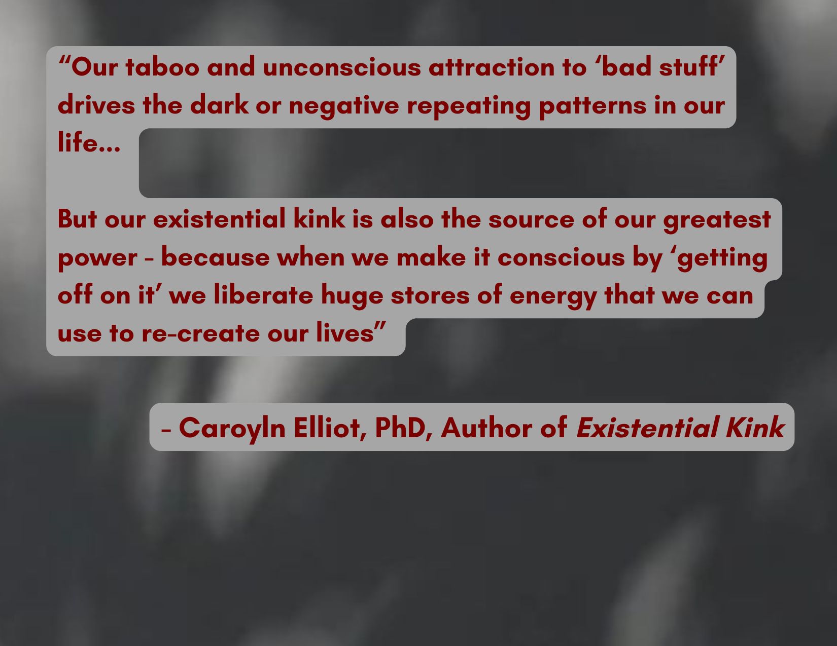 Our taboo and unconscious attraction to bad stuff